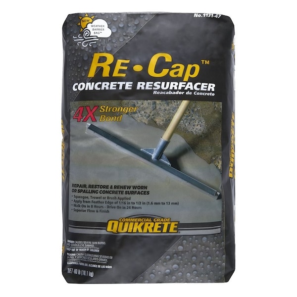 Quikrete Quikrete Re-Cap Concrete Resurfacer 40 lb Gray 113147 - main